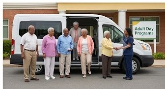 Adult day program transportation service