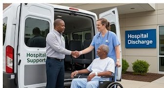 Hospital discharge ride support